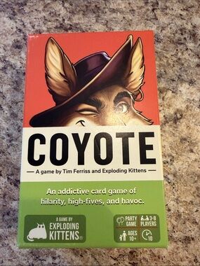 Coyote Card Game by Exploding Kittens — Orange & Green
